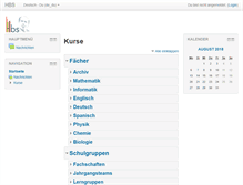 Tablet Screenshot of moodle.heinrich-boell-schule.de